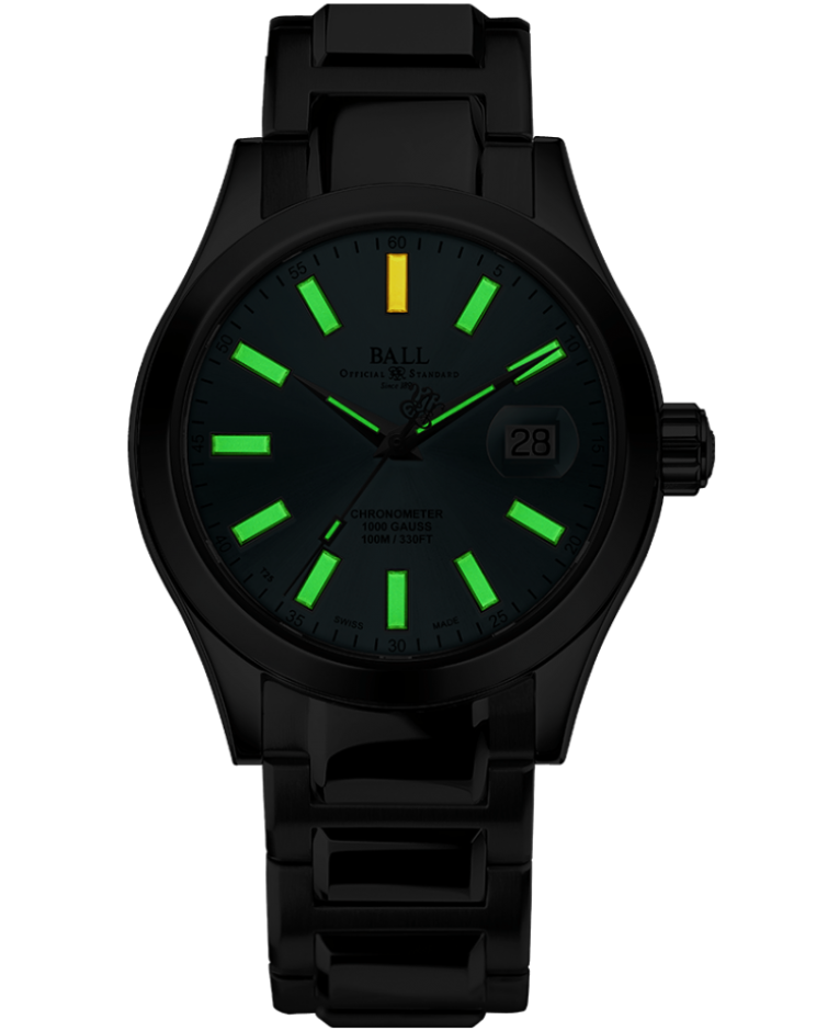 Engineer III Marvelight Chronometer | Luminous Dial | Steel Bracelet | Ball Watches for sale by Hooper Bolton UK