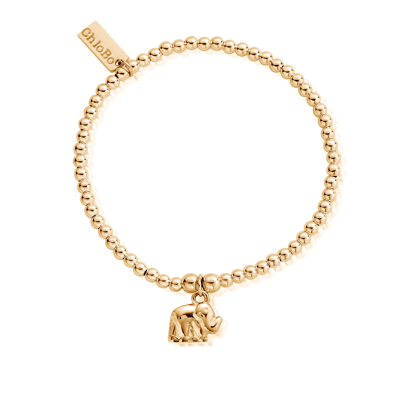 Chlobo | Cute Charm Elephant Gold Bracelet | GBCC406 | by Hooper Bolton