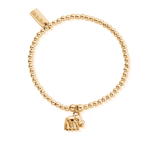 Chlobo | Cute Charm Elephant Gold Bracelet | GBCC406 | by Hooper Bolton
