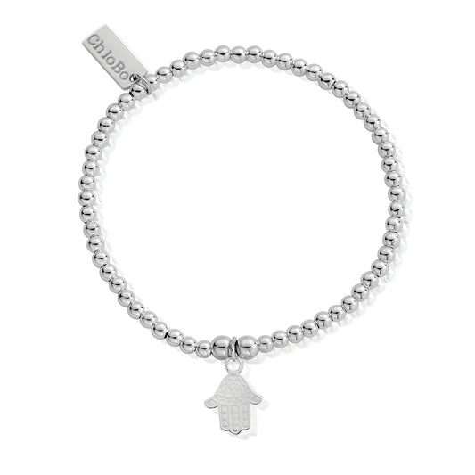 Chlobo | Cute Charm Hamsa Hand Silver Bracelet  | SBCC607 | by Hooper Bolton