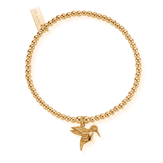 Chlobo | Cute Charm Hummingbird Gold Bracelet | GBCC755 | by Hooper Bolton
