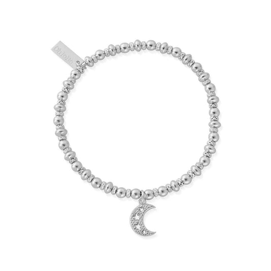 Chlobo | Didi Sparkle Starry Moon Silver Bracelet | SBDS3078 | by Hooper Bolton
