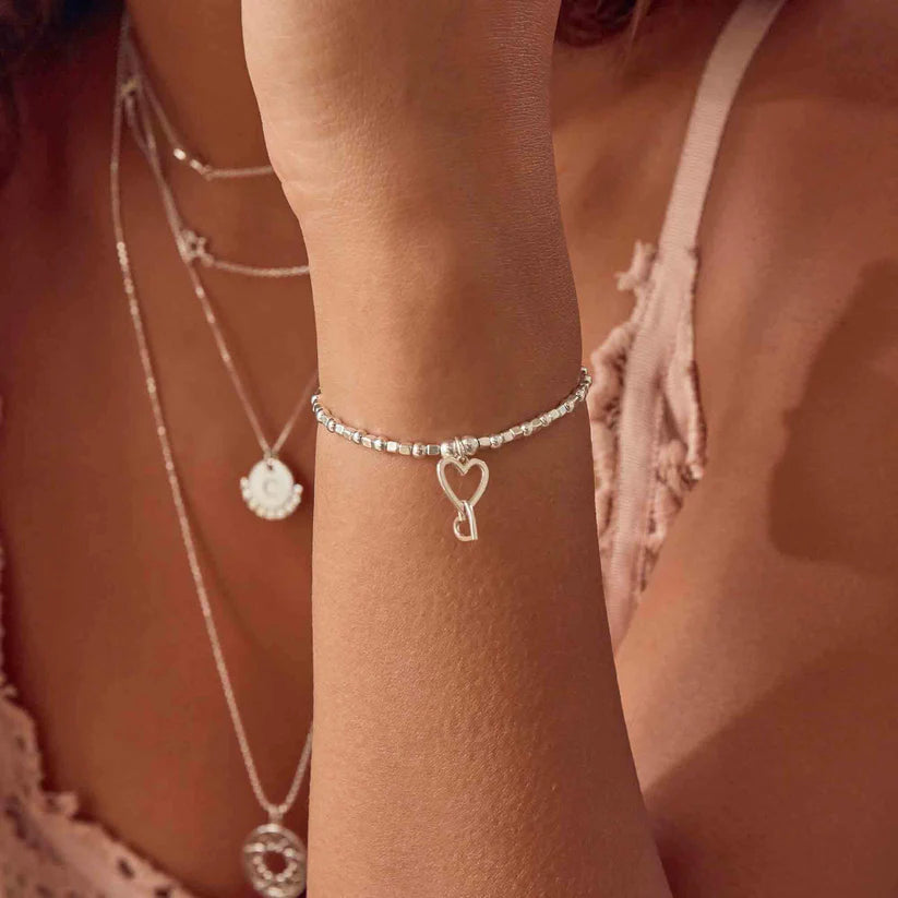 Chlobo | Mini Cube Interlocking Love Heart Bracelet by Hooper Bolton UK