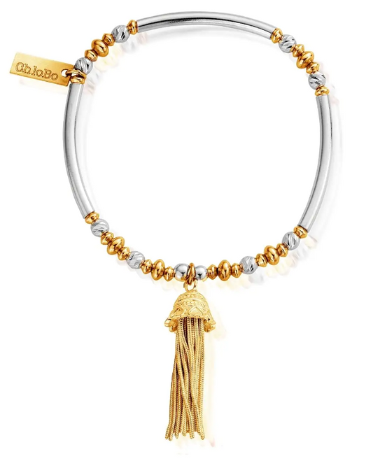 ChloBo Mixed Metal True Love Tassel Bracelet | Hooper Bolton