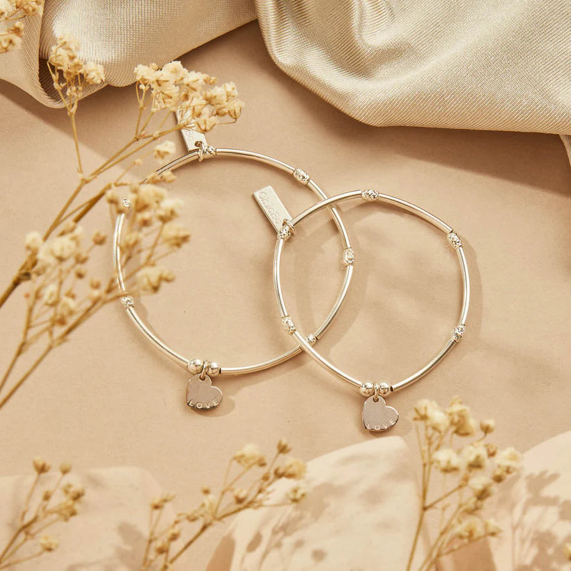 Chlobo Personalised Mini Noodle Sparkle Rice Love Disc Bracelet | Hooper Bolton UK