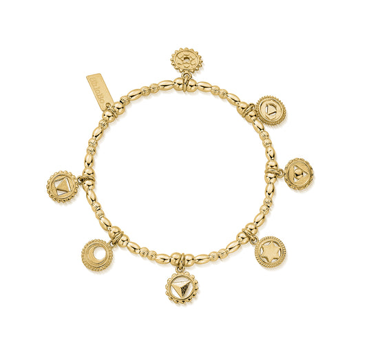 Chlobo | Positive Vibes Gold Bracelet | GBMULCC | by Hooper Bolton