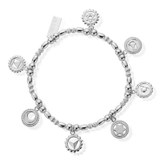 Chlobo | Positive Vibes Silver Bracelet | SBMULCC | by Hooper Bolton