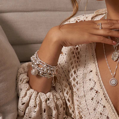 Chlobo | Soul Glow Interlocking Heart & Angel Wing Bracelet | Hooper Bolton UK