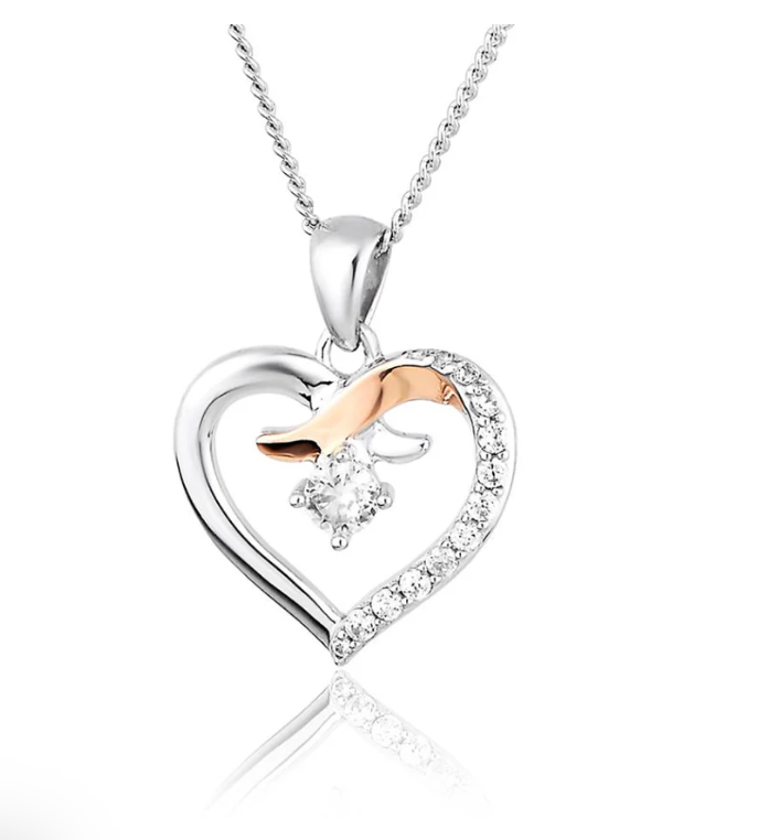 Clogau Silver Kiss Pendant | 2104405 | by Hooper Bolton