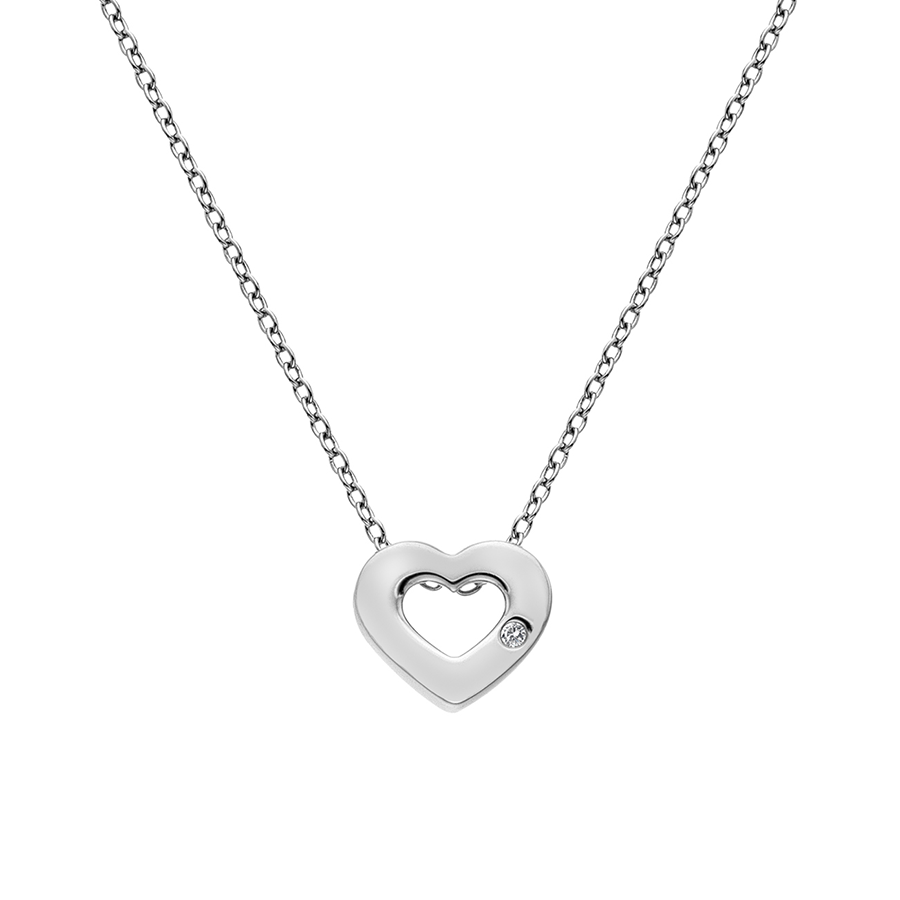 Hot Diamonds Amulet Heart Silver Pendant | DP747 | by Hooper Bolton