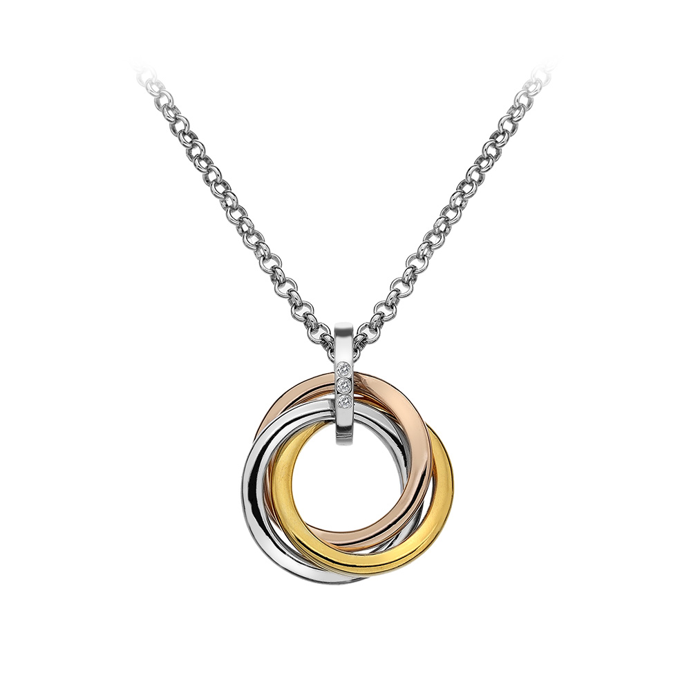 Hot Diamonds Calm Pendant - Rose and Yellow Gold Gold Plated Accents (DP544) | Hooper Bolton