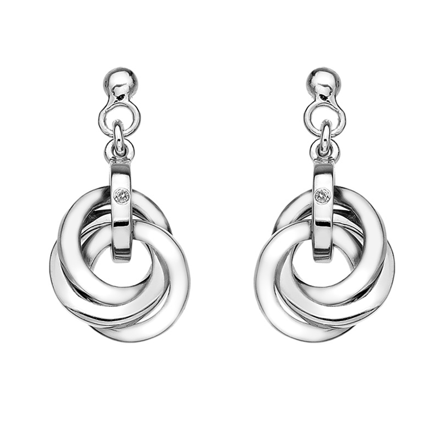 Hot Diamonds Calm Silver Earrings (DE388) | Hooper Bolton