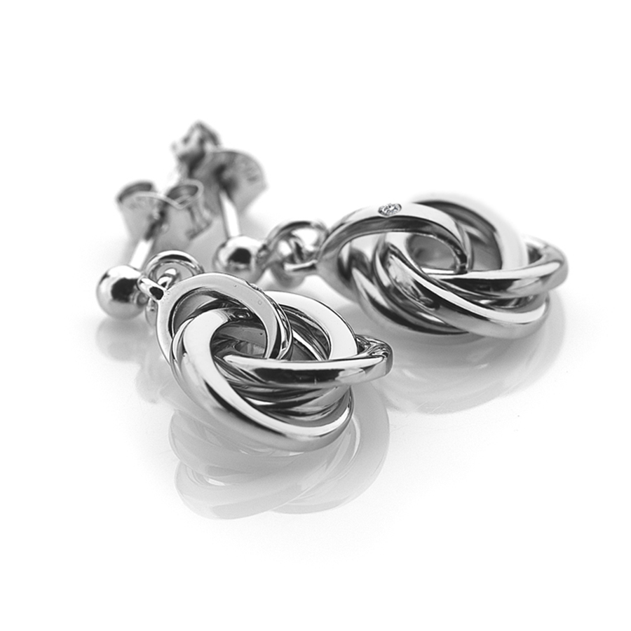 Hot Diamonds Calm Silver Earrings (DE388) | Hooper Bolton