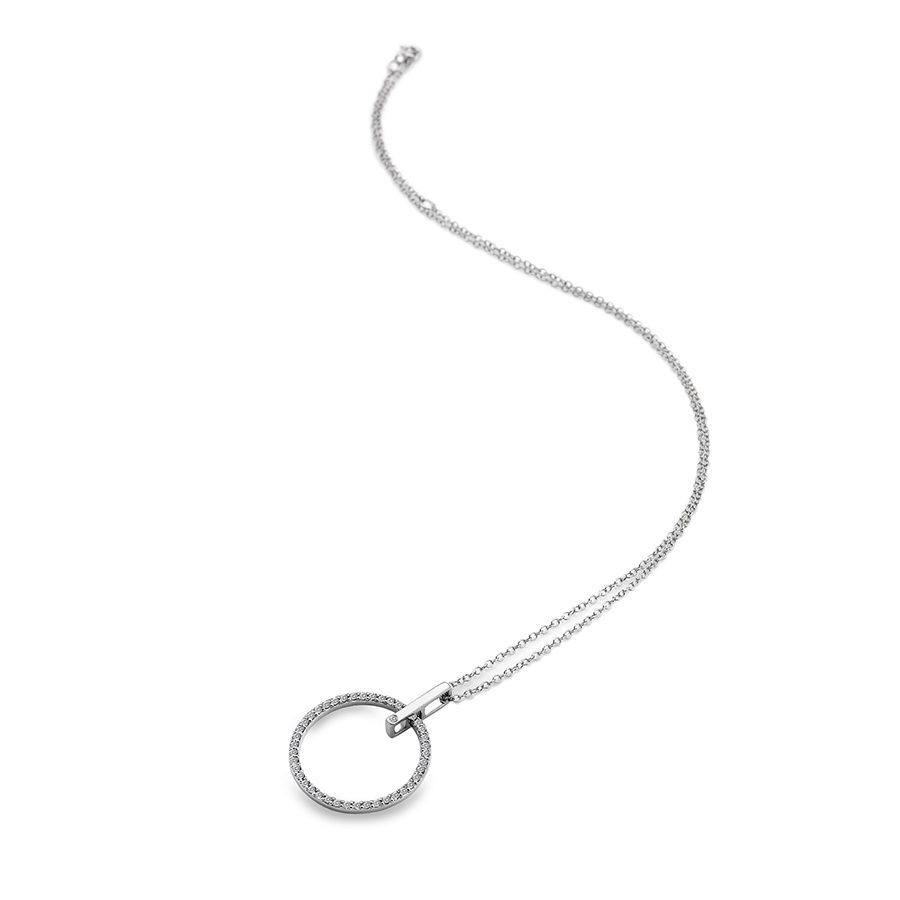 Hot Diamonds Constant Circle Silver Pendant - 25mm | DP718 | by Hooper Bolton