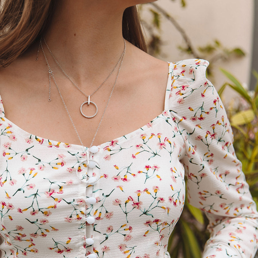 Hot Diamonds Constant Circle Silver Pendant - 25mm | DP718 | by Hooper Bolton