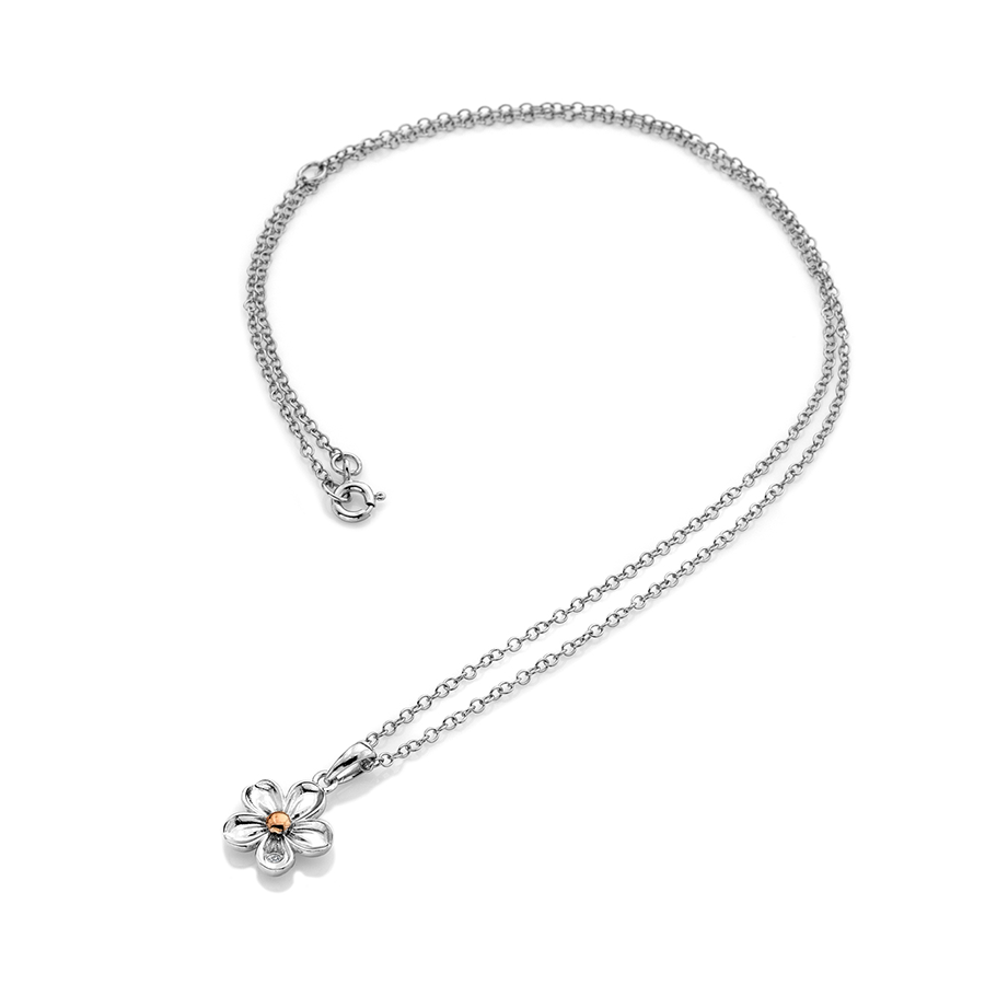 Hot Diamonds Forget Me Not Silver Pendant | DP749 | by Hooper Bolton