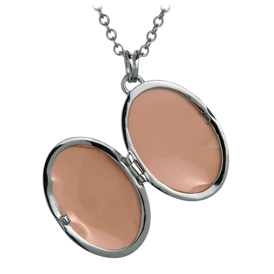 Hot Diamonds Romantic Silver Oval Locket (DP143) | Hooper Bolton