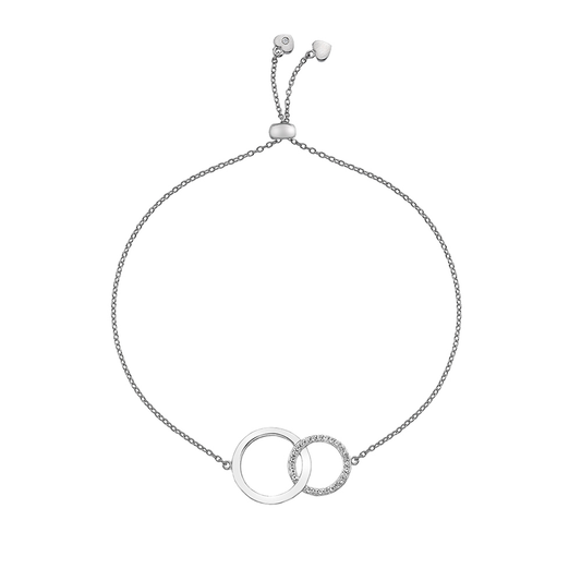 Hot Diamonds Striking Circle Silver Bracelet (DL568) | Hooper Bolton