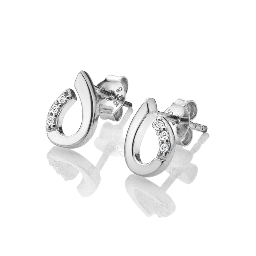 Hot Diamonds Teardrop Silver Earrings | DE729 | by Hooper Bolton