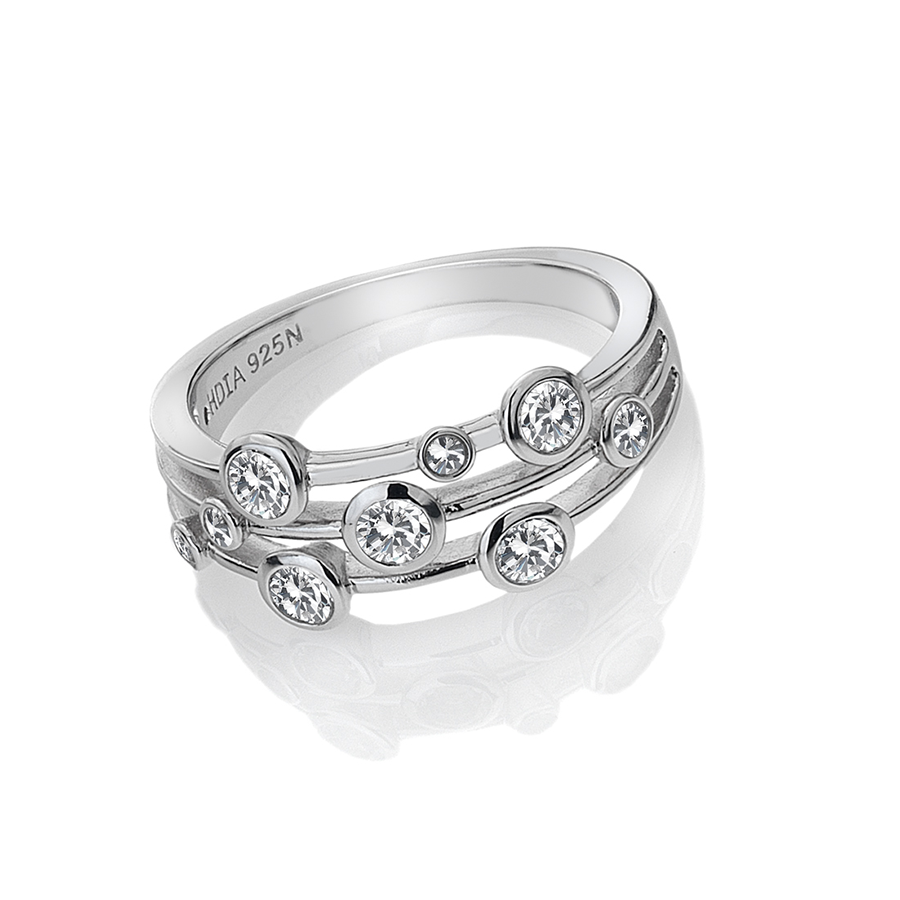 Hot Diamonds Tender Statement Silver Ring | DR207 | by Hooper Bolton
