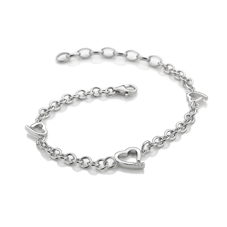 Hot Diamonds Warm Heart Silver Bracelet (DL564) | Hooper Bolton