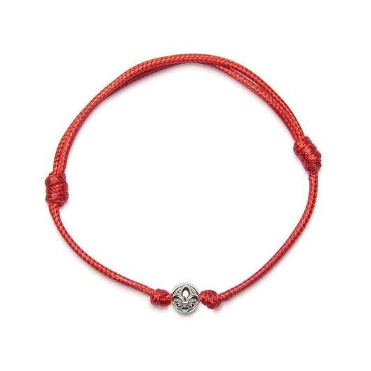 Nialaya | Men's Red String Bracelet with Silver | MST_004 | by Hooper Bolton
