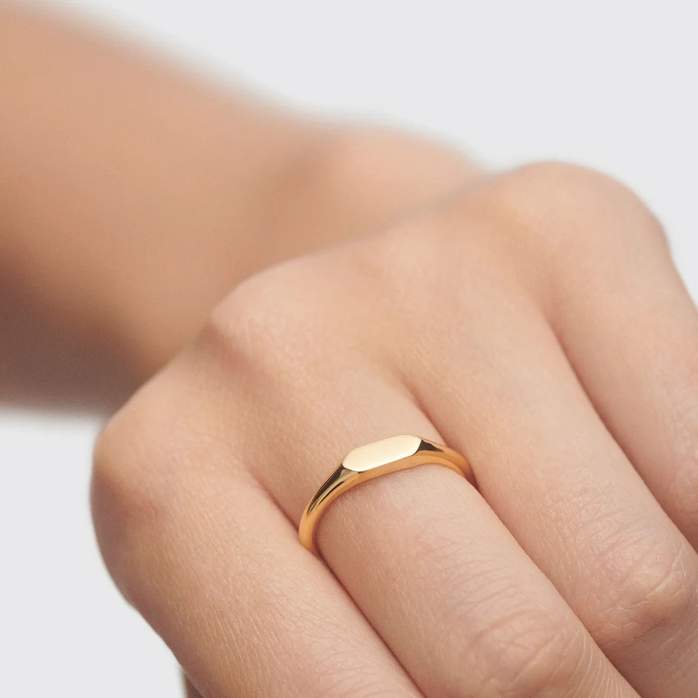 Hexagon Mini Stamp Ring