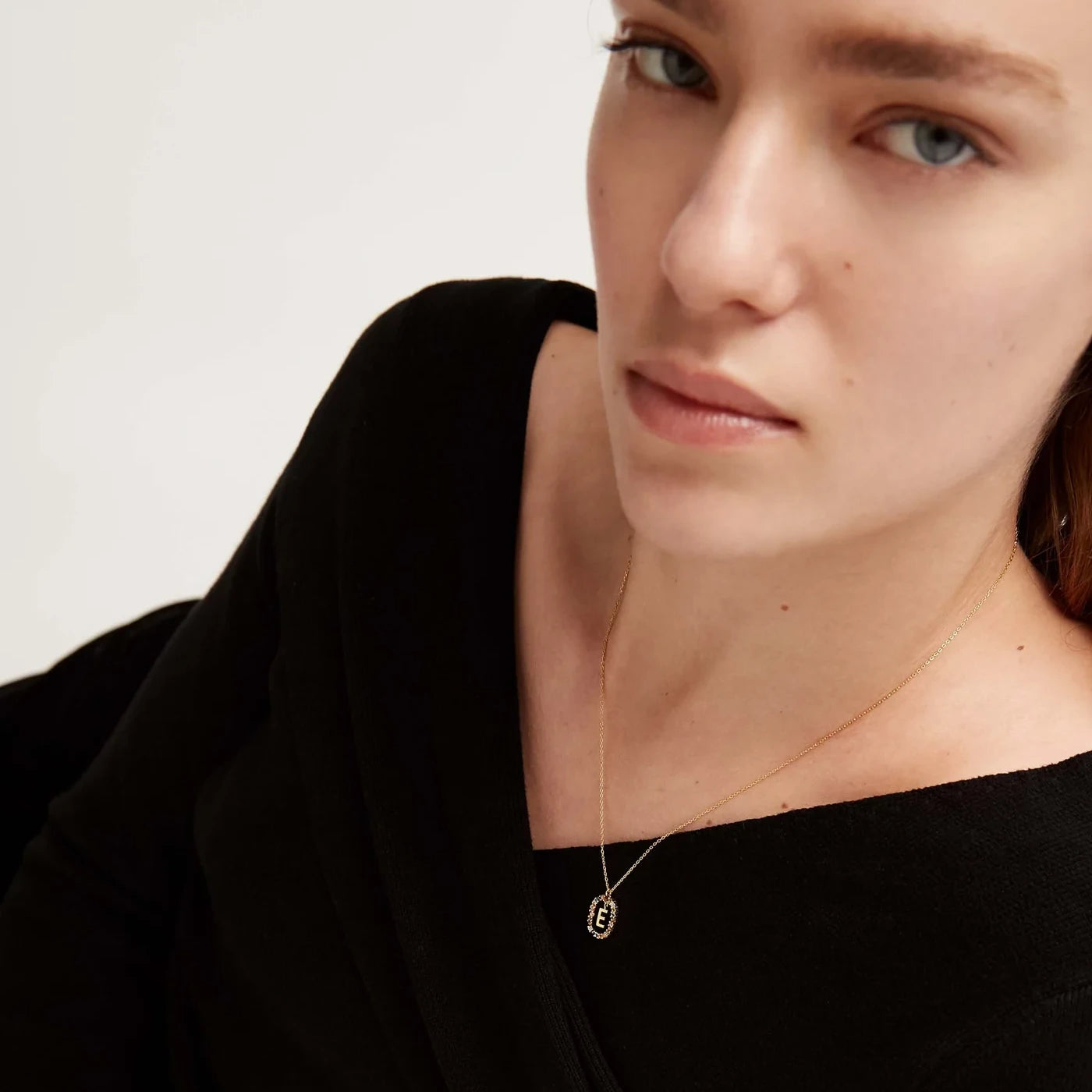 PDPAOLA | Letter E Necklace | CO01-264 | designer necklaces by Hooper Bolton
