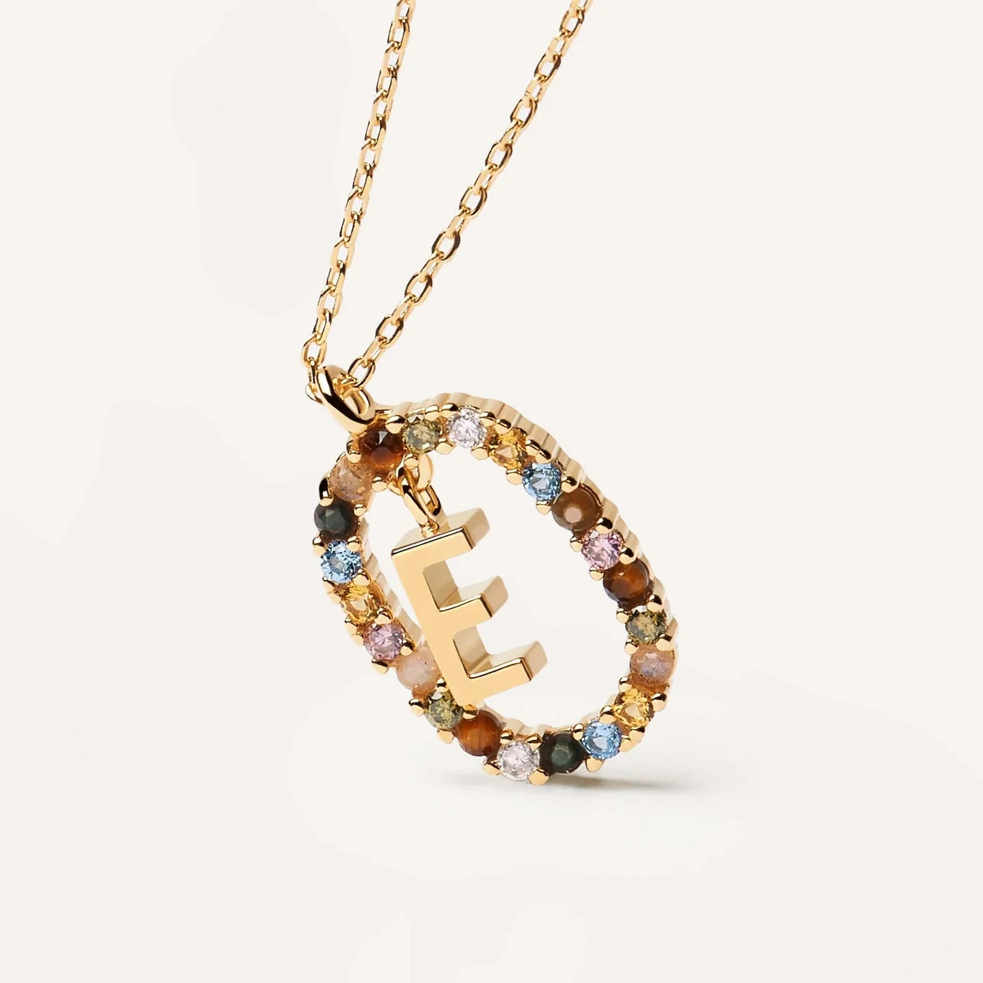 PDPAOLA | Letter E Necklace | CO01-264 | designer necklaces by Hooper Bolton