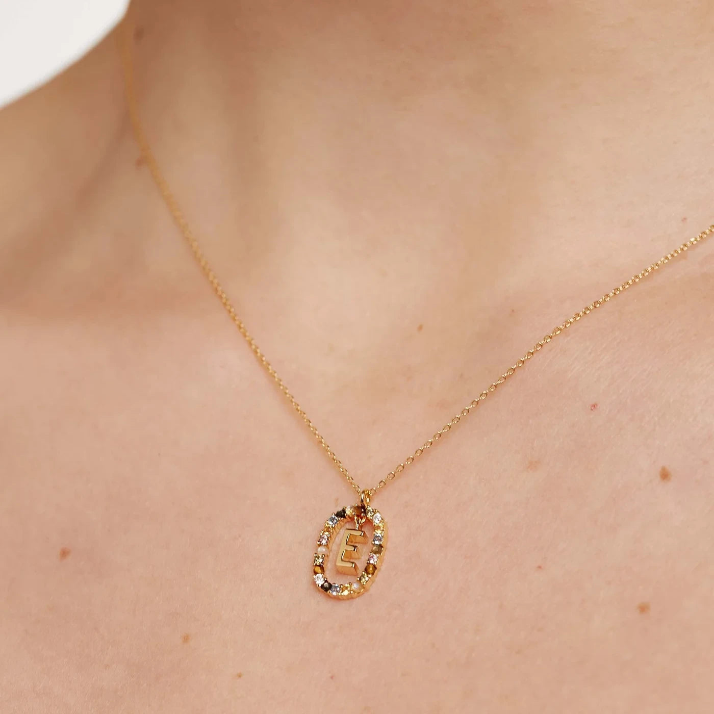 PDPAOLA | Letter E Necklace | CO01-264 | designer necklaces by Hooper Bolton