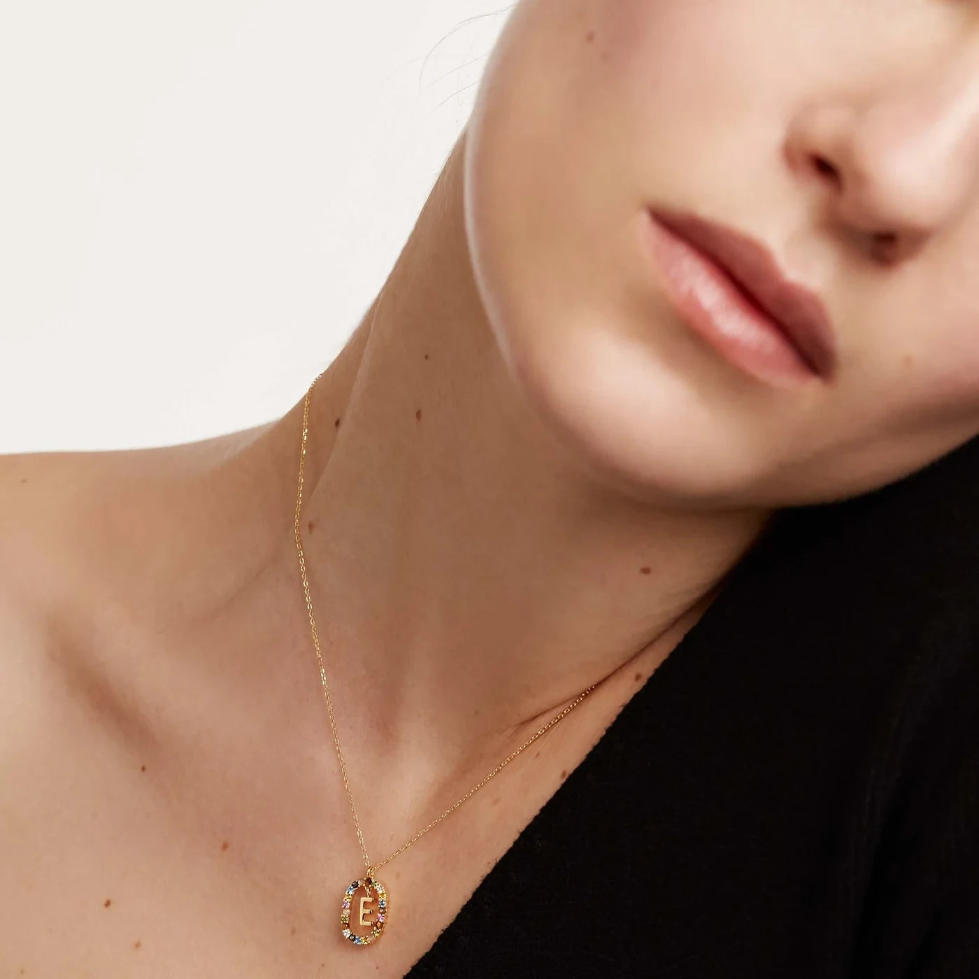 PDPAOLA | Letter E Necklace | CO01-264 | designer necklaces by Hooper Bolton