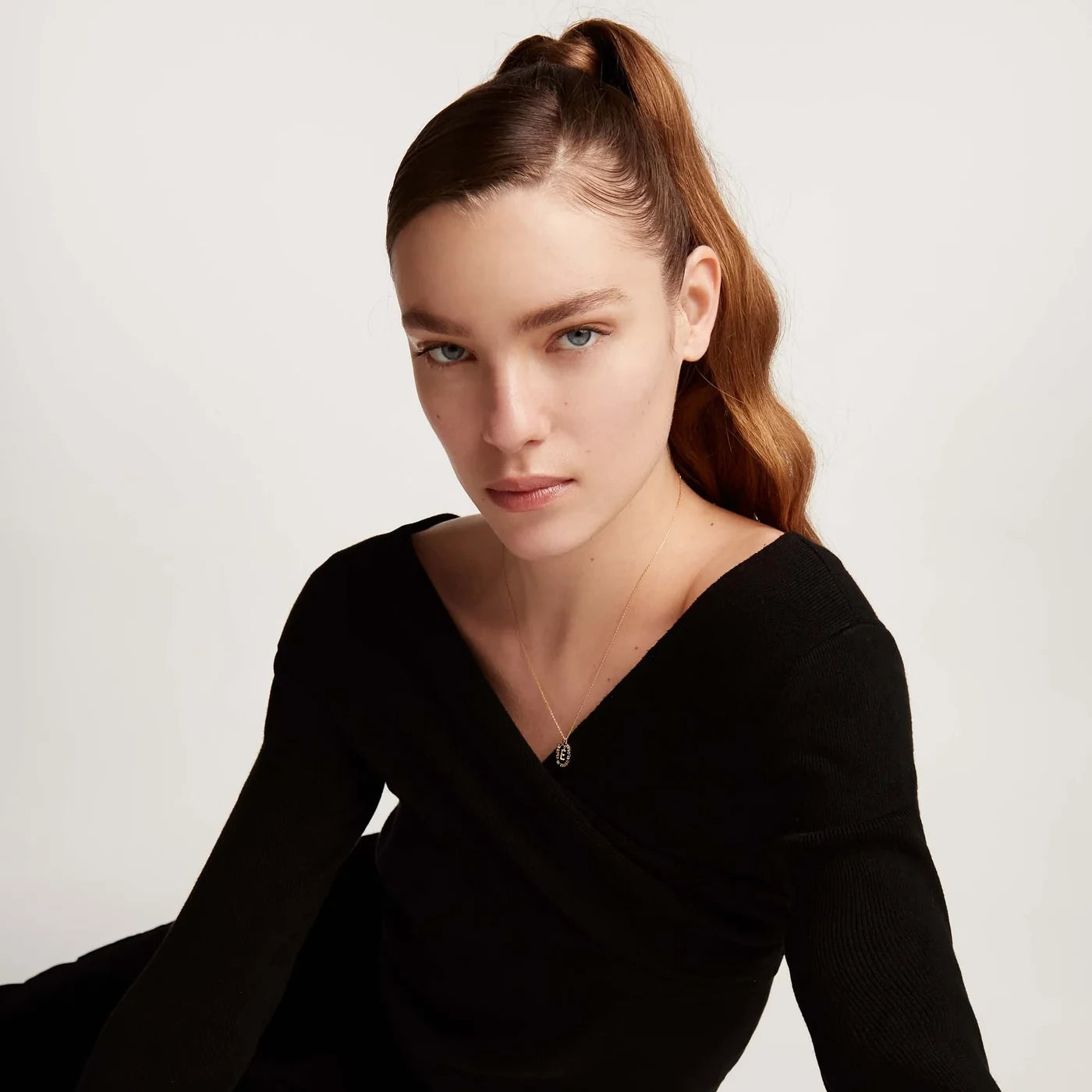 PDPAOLA | Letter E Necklace | CO01-264 | designer necklaces by Hooper Bolton