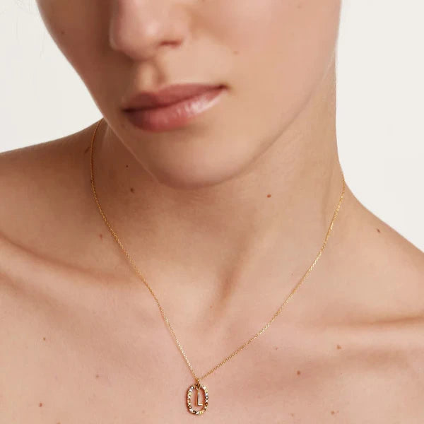 PDPAOLA | Letter L Necklace | CO01-271 | designer necklaces by Hooper Bolton