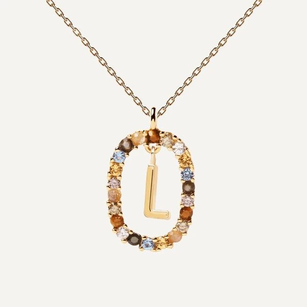 PDPAOLA | Letter L Necklace | CO01-271 | designer necklaces by Hooper Bolton