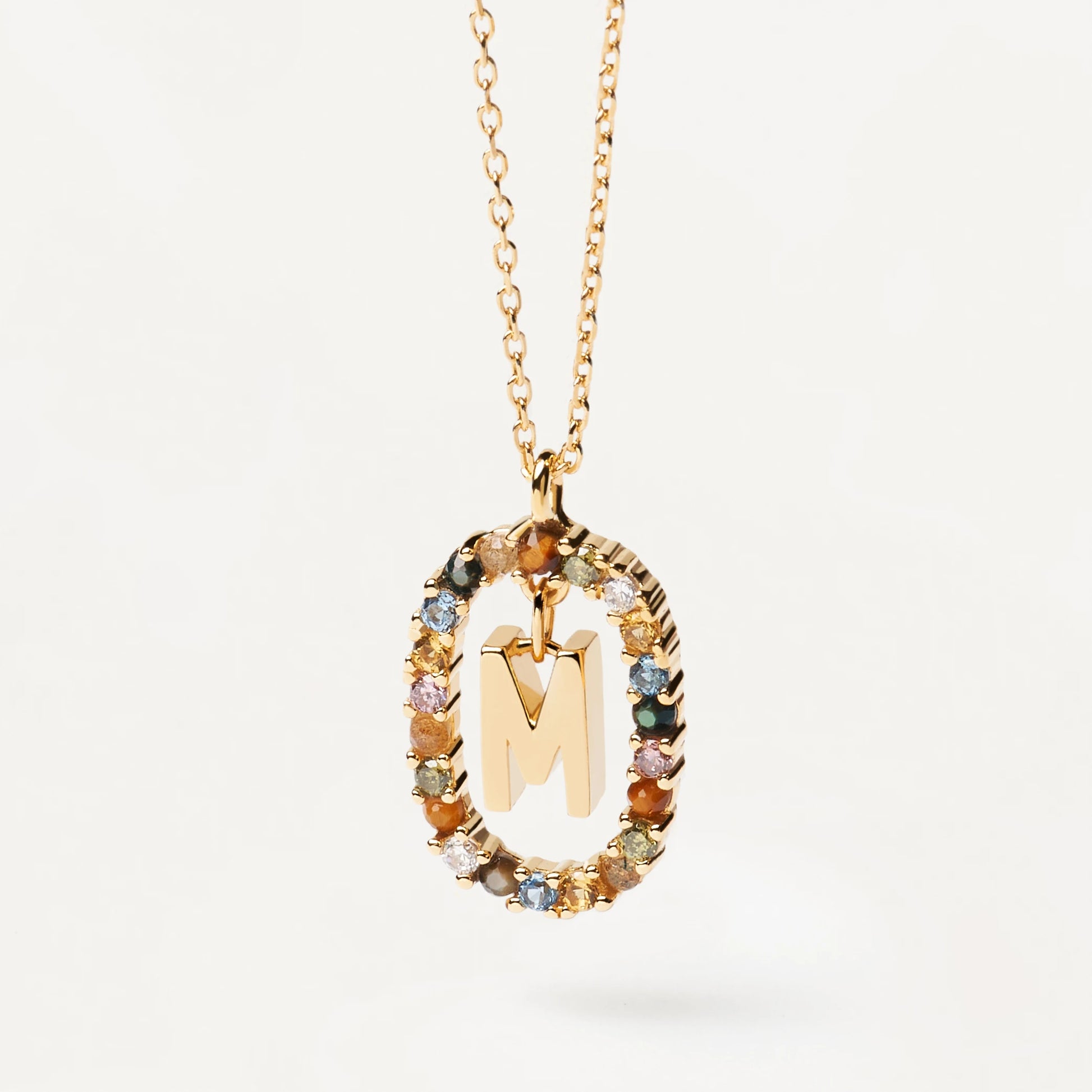 PDPAOLA | Letter M Necklace | CO01-272 | designer necklaces by Hooper Bolton