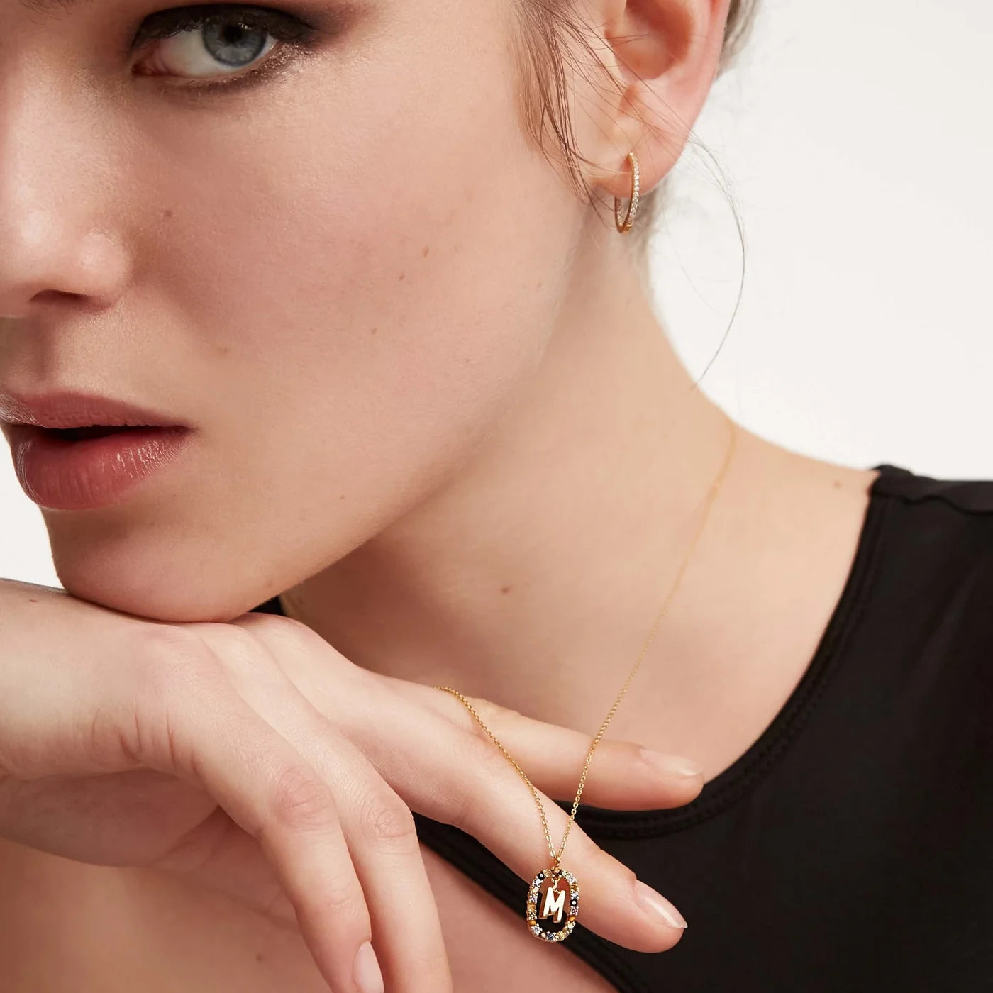 PDPAOLA | Letter M Necklace | CO01-272 | designer necklaces by Hooper Bolton
