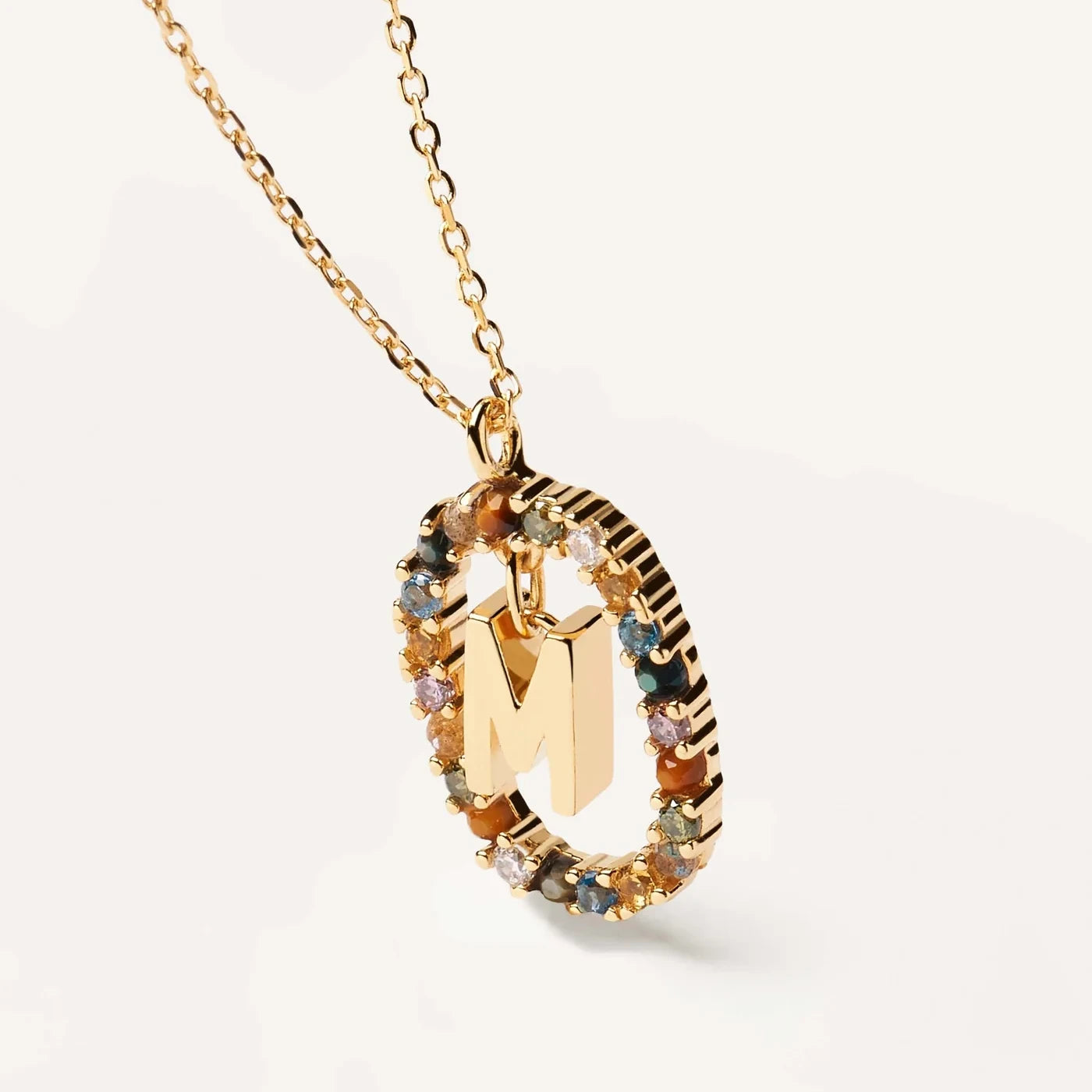 PDPAOLA | Letter M Necklace | CO01-272 | designer necklaces by Hooper Bolton