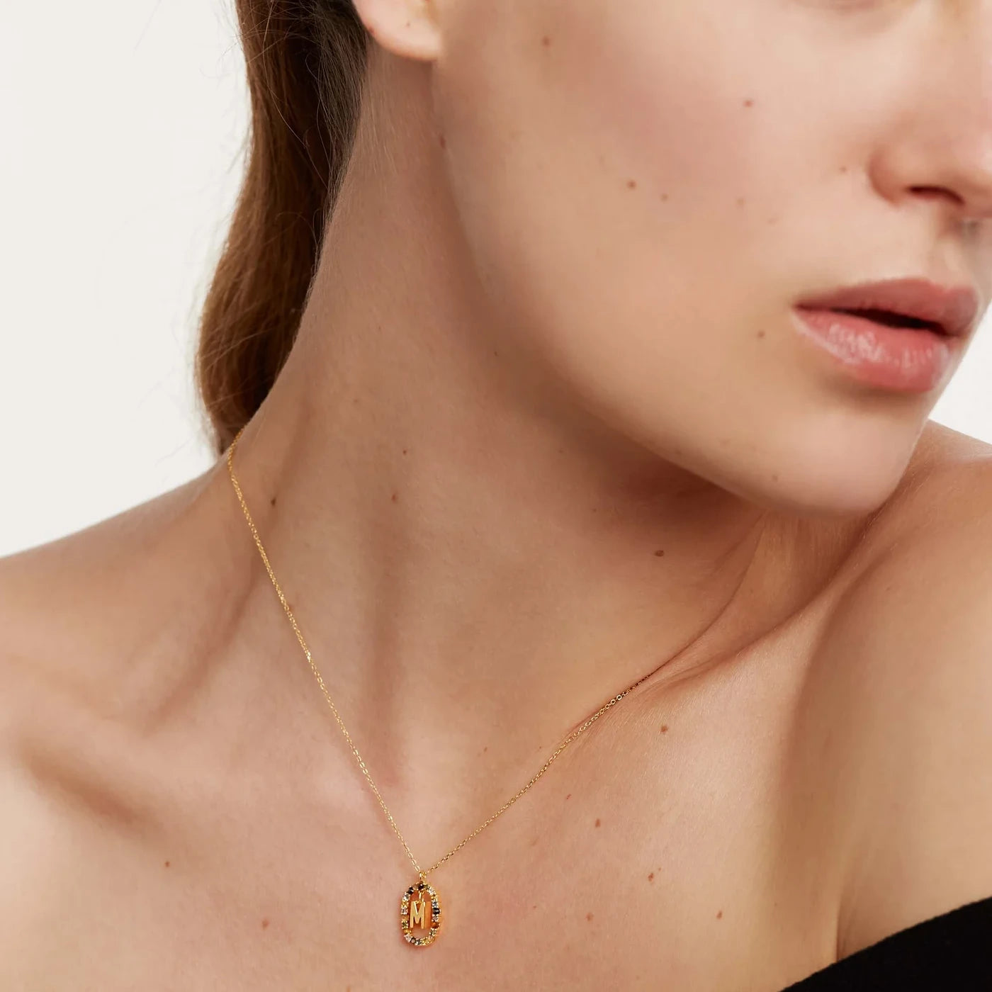 PDPAOLA | Letter M Necklace | CO01-272 | designer necklaces by Hooper Bolton