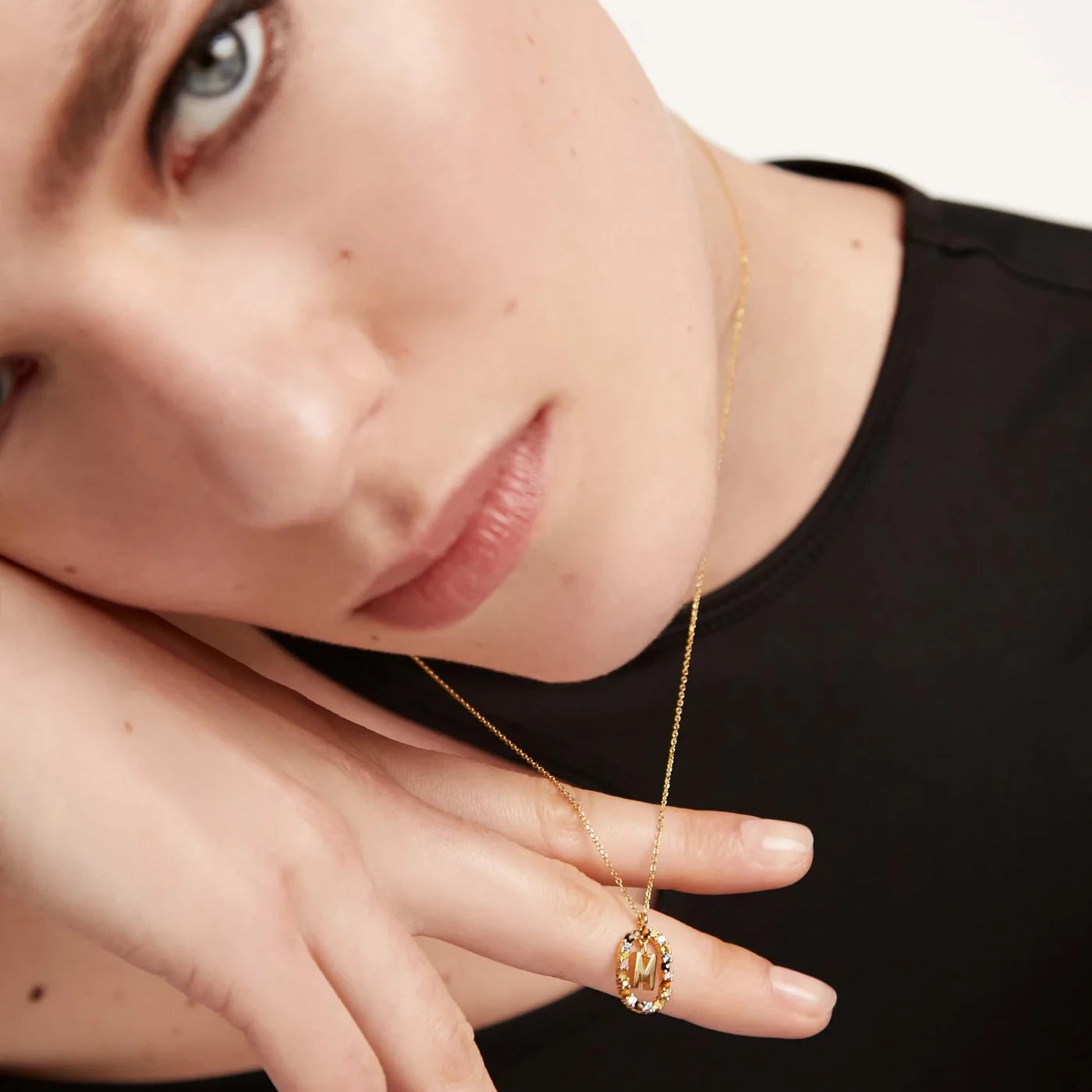 PDPAOLA | Letter M Necklace | CO01-272 | designer necklaces by Hooper Bolton