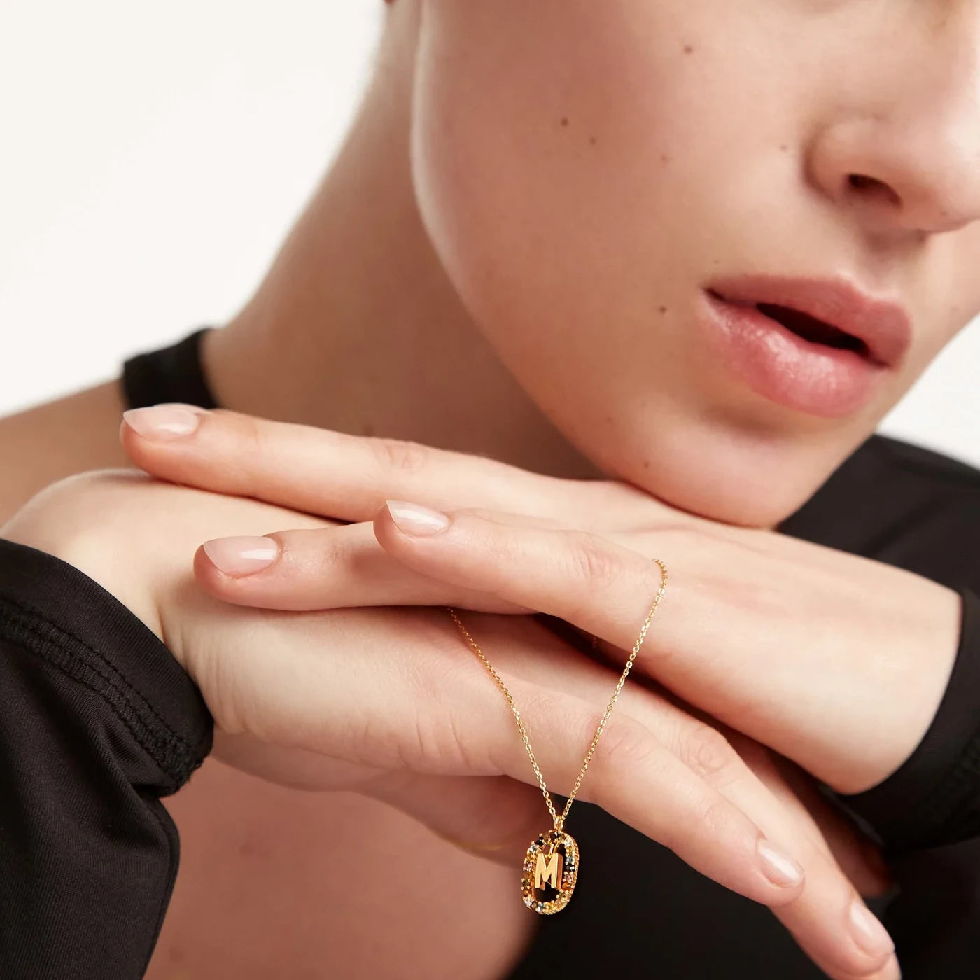 PDPAOLA | Letter M Necklace | CO01-272 | designer necklaces by Hooper Bolton