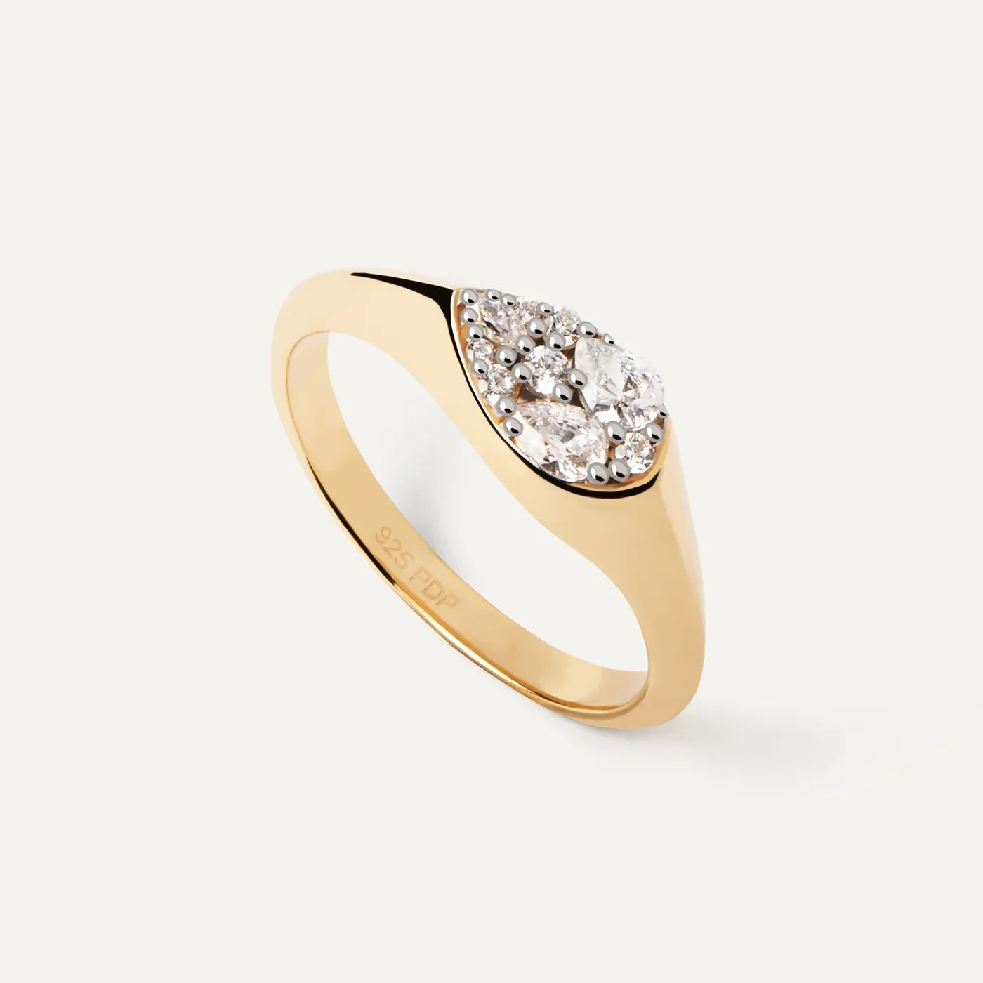 PDPAOLA | Vanilla Stamp Ring | AN01-A51 | designer rings by hooper-bolton