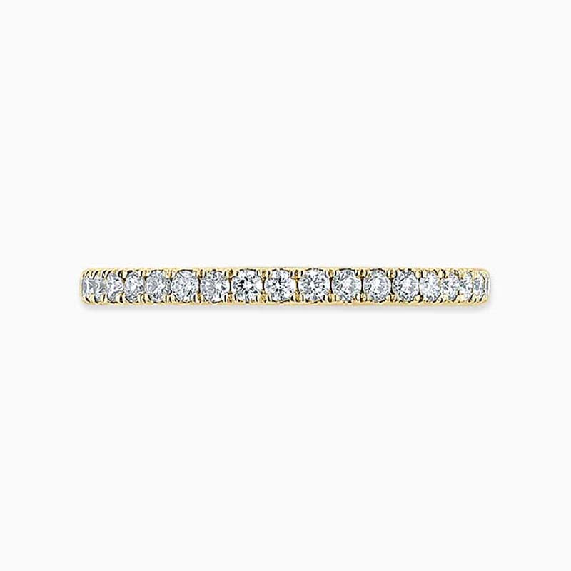 Bepsoke Handmade Jewellery | 18ct Yellow Gold 1.80mm Round Brilliant Cutdown Set Full Eternity Ring