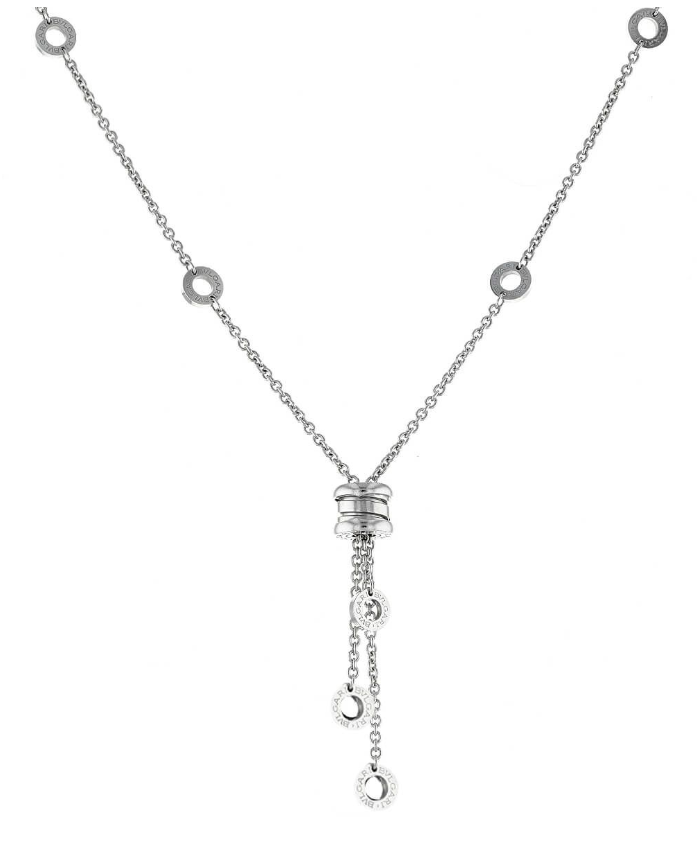 18ct White Gold Bvlgari B.Zero 1 Gold Necklace Pre owned as New