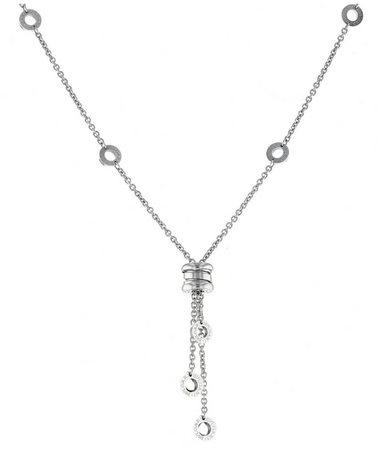 Bespoke Handmade Jewellery | 18ct White Gold Bvlgari B.Zero 1 Gold Necklace Pre-owned as New