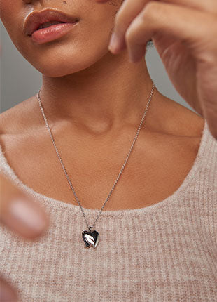 Clogau Cwtch Double Heart Drop Pendant
