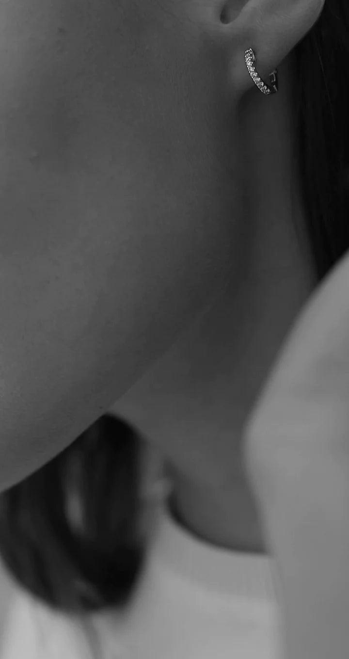 CARAT LONDON BABY HOOPS STERLING SILVER