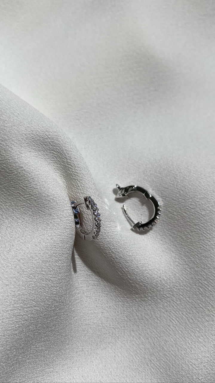 CARAT LONDON BABY HOOPS STERLING SILVER