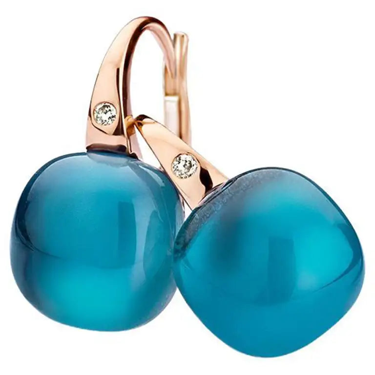 BIGLI - MINI SWEETY - London Blue Topaz and Mother of Pearl