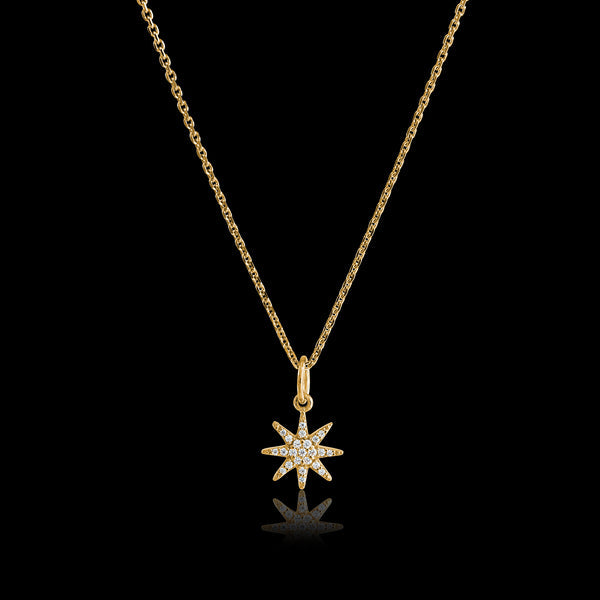 Catherine Zoraida GOLD STAR BURST PENDANT