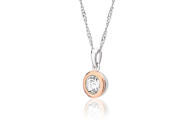 Clogau Celebration Pendant White Topaz